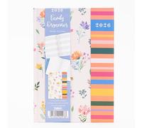 evelay 2026 Week to View Diary | A5 21x15cm & A6 15x10cm | Botanical Hardback Cover with Magnetic Closure | Weekly Planner with My Week Page, 4 Columns, Notes & Contacts