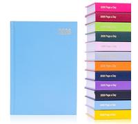 evelay A6 Diary 2026 Day Per Page Full Year Hardback Daily Planner Organiser Journal Compact Agenda for Notes Appointments Goals (A6 Page a Day, Sky)