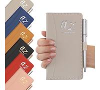 Evelay Address Book A-Z Grey Index Hard Back Cover Slim Address & Pen Telephone Alphabetical Tabs (Grey)