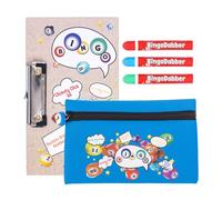 evelay Bingo Dabber Case Holder Gift Set | 3 Bingo Dabbers | 1 Bingo Board with Clip | Storage Bag with Lucky Number Zip Pull | Non-Drip Ink | 6 Colour Options for Bingo Lovers