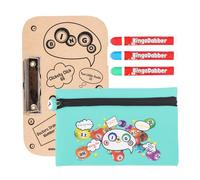 evelay Bingo Dabber Case Holder Gift Set | Includes 3 Bingo Dabbers, 1 Bingo Board & Storage Bag | 20ml Non-Drip Markers | 6 Bag Colours with Lucky Number Zip Pull for Bingo Lovers