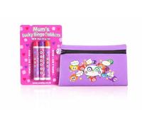 evelay Bingo Dabber Case with 3 Non-Drip Ink Dabbers, Pink and Purple Storage Bag, Lucky Number 7 Zip Pull, Gift Set for Mum Nan Grandma (Mum, Lilac)