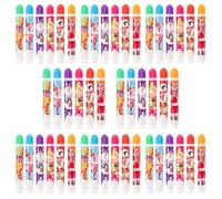 evelay Christmas Bingo Dabbers - Pack of 48 Colourful Felt Tip Markers with Festive Design - Long-Lasting Ink Pens for Parties, Family Games & Bingo Halls