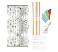 evelay Let it Snow Christmas Cracker Luxury Make Your Own DIY Novalty Kit Pack of 6