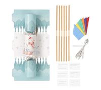 evelay Make Your Own Christmas Cracker kit Crackers Hats Snaps Jokes Snowman Pack of 12