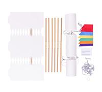 evelay Make Your Own Christmas Cracker Kit Glitter Crackers Hats Snaps Jokes Party Favours 6 Pieces