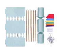 evelay Make Your Own Christmas Cracker Kit Glitter Crackers Hats Snaps Jokes Party Favours 6 Pieces