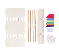 evelay Make Your Own Christmas Cracker Kit Glitter Crackers Hats Snaps Jokes Party Favours 6 Pieces