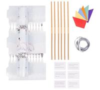evelay Make Your Own Christmas Cracker Kit - Pack of 12 DIY Festive Crackers with Hats, Jokes & Ribbons - Personalise Your Own Xmas Table Crackers (Polar Bear)
