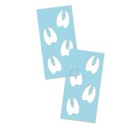 evelay Santa Footprint Stencils Elf Reindeer Father Christmas Boots Stencil - Plastic