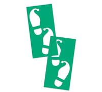 evelay Santa Footprint Stencils Elf Reindeer Father Christmas Boots Stencil - Plastic