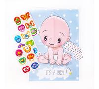evelay Shower Party Game Pin The Dummy On The Baby Girl Boy Select Number of Players