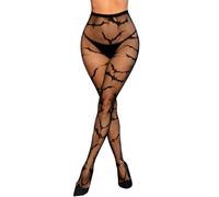 EVELIFE Womens Fishnet Tights Stockings Halloween Costumes Burlesque Outfit Spider Web Tights Sexy High Waist Fishnet Tights Halloween Costumes (One Size,Black bat)