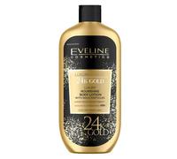 Eveline Cosmetics Gold Lift Expert Luxury Nourishing Body Milk with Hydra Luxury Molecular Technology, 24k Gold & Caviar Therapy, 350 ML