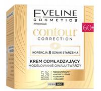 Eveline Cosmetics Contour Correction NeoContour™ Face Sculpting & Rejuvenating Cream 60+ with Ceramides, Collagen & Matrixyl®3000 - Anti-Aging Formula for Mature Skin
