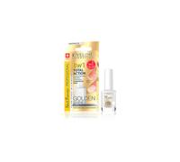 EVELINE 8in1 Total Action Intensive Nail Conditioner with Gold Particles - Rebuilds, Strengthens & Smooths Nails, 12ml