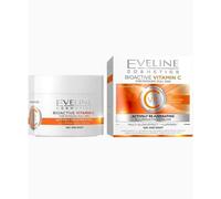 Eveline Cosmetics Bioactive Vitamin C Luminizing Anti-Aging Day/Night Cream with Vitamin C - Brightening & Smoothing Formula with 6 Active Ingredients, For Tired and Dull Skin, Vegan