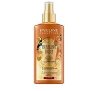 Eveline Cosmetics Brazilian Body Luxury Golden Body Highlighter 5-in-1 - Brazilian Body Illuminating Glow with Argan Oil - 150ml