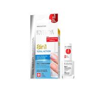 Eveline Cosmetics 8in1 Total Action Concentrated Hardening and Strengthening Nail Conditioner, 12 ml (Packaging may vary)