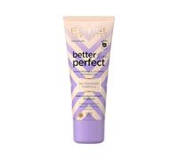 Eveline Cosmetics Better Than Perfect Foundation - Lightweight, Hydrating & Radiant Finish with Hyaluronic Acid & Plant Collagen, 12-Hour Wear, Vegan