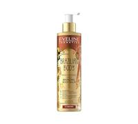 Eveline Cosmetics Brazilian Body 5-in-1 Moisturizing Bronzing Body Lotion - Brazilian Body, Crystal Liquid Emulsion with Coconut Oil & Cocoa Butter, 200ml
