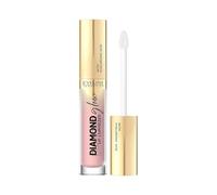 Eveline Cosmetics Diamond Glow Lip Luminizer Lip Gloss with Hyaluronic Acid - No 03 Caramel Ice Cream | Hydrating & Nourishing Formula with Vitamin C | Vegan & Delicious Caramel Scent
