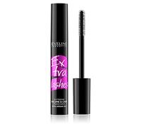 Eveline Cosmetics Extra Lashes Maximum Volume Mascara with Carnauba Wax and Lecithin - Precision Brush for Thick, Separated Lashes