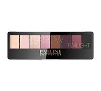 Eveline Cosmetics Eyeshadow Professional Professional Eyeshadow Palette - 8 Shades Twilight | Versatile Makeup for Day and Night | Includes Dual-Sided Applicator