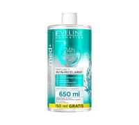 Eveline Cosmetics Facemed+ Mattifying Micellar Water 3-in-1 Cleanser - 650ml | Hydrates & Smooths | Aquaxyl, D-Panthenol & Cucumber Extract