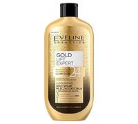 Eveline Cosmetics Gold Lift Expert Luxury Nourishing Body Milk with Hydra Luxury Molecular Technology, 24k Gold & Caviar Therapy, 350 ML