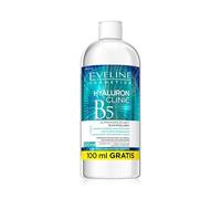 Eveline Cosmetics Hyaluron Clinic Hyaluron Clinic B5 Micellar Water - Intensive Hydration Makeup Remover with Advanced Hyaluronic Acid, Pro-Vitamin B5 & PURIDETOX™ Formula - 500 ML