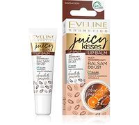 Eveline Cosmetics Juicy Kisses Chocolate Passion Multi-Regenerating Lip Balm - Nourishing, Hydrating & Smoothing Lip Care with Aloe, Shea Butter, Coconut Oil & Vitamin E - Vegan - 12ML