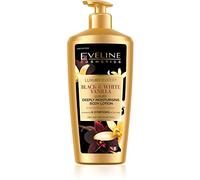 Eveline Cosmetics Luxury Expert Black & White Vanilla Luxurious Body Moisturiser for Women | 350 ML | Body Lotion for Dry and Sensitive Skin | Long-lasting Hydration | Fast-absorbing Balm