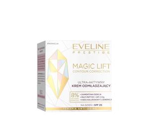 Eveline Cosmetics Magic Lift Ultra-Active Rejuvenating Day Cream with Diamond Essence, Multi-Peptides, Hyaluronic Acid & Vitamin C, SPF 20-50ml