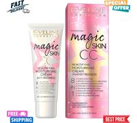 Eveline Cosmetics Magic Skin CC Beautifying 8-in-1 Moisturizing 24k Gold 50ml UK