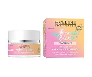 Eveline Cosmetics My Beauty Elixir Matte Detoxifying Face Cream with Matcha, Niacinamide, Tapioca & Probiotics - 50ml | Oil Control & Pore Minimizing for Oily, Combination & Sensitive Skin