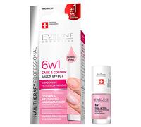 Eveline Cosmetics Nail Therapy Professional Concentrated Nail Conditioner with Color - Shimmer Pink, 5ml
