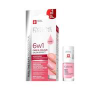Eveline Cosmetics Nail Therapy Professional Concentrated Nail Conditioner with Color - Rose, 5ml | Colour&Double Strong™ Complex for Deep Nourishment and Protection