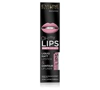 Eveline Cosmetics Oh! My Lips Eveline OH! MY LIPS Matte Liquid Lipstick and Lip Liner Set 03 - Long-Lasting, Hydrating Formula with Vitamin E & Hyaluronic Acid