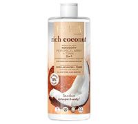 EVELINE COSMETICS Rich Coconut Micellar Water + Hydrating Tonic 2in1 for All Skin Types Makeup Remover Organic Based Product Vegan Formula 96% Natural Day & Night 500ml