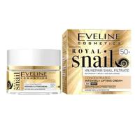 Eveline Cosmetics Royal Snail ROYAL SNAIL Concentrated Lifting Cream 50+ with Snail Mucin & Soy Isoflavones, Anti-Wrinkle & Skin Firming, 50ml