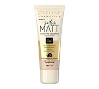 Eveline Cosmetics Satin Matt mattifying foundation with snail extract shade 101 Ivory 30 ml