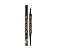 Eveline Cosmetics Variété 2-in-1 Eyeliner and Eye Pencil - Long-lasting Deep Black Formula, Perfect Precision with One Stroke
