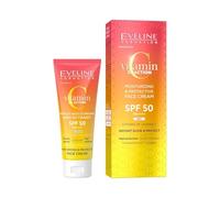 Eveline Cosmetics Vitamin C 3x Action Hydrating and Protective Face Cream SPF 50 with Vitamin C, E & Tranexamic Acid