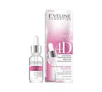 Eveline Cosmetics White Prestige 4D Brightening Serum Booster for Reducing Discoloration - Advanced Fracto Illumi Laser Technology with Lumiwhite Complex, 18ml