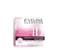 Eveline Cosmetics White Prestige 4D White Prestige 4D Whitening & Regenerating Night Cream with Fracto Illumi Laser Technology, 50ml