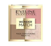 Eveline Face Contouring Palette - 4-in-1 Vegan Bronzer, Blush, Highlighter & Finishing Powder No. 02