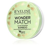 Eveline Cosmetics Wonder Match Bamboo Loose Powder - Smoothing & Mattifying, Sebum Control, Vegan, Suitable for Oily and Combination Skin, Includes Puff