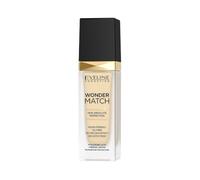 Eveline Cosmetics Wonder Match Liquid Foundation Moisturising Make Up with Hyaluronic Acid Vit. C, E and Sea Water