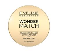 Eveline Cosmetics Wonder Match Wonder Match Amethyst Infused Translucent Setting Powder - Long-lasting Smooth Finish, Vegan Formula